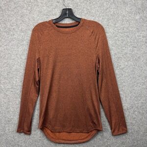 Lululemon Metal Vent Tech Long‎ Sleeve Shirt Heathered Copper Orange Mens L